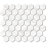 Daltile Perpetuo 1.5" Hexagon Mosaic 14" x 12" Timeless White