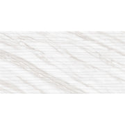 Daltile Perpetuo 12" x 24" Wave Timeless White