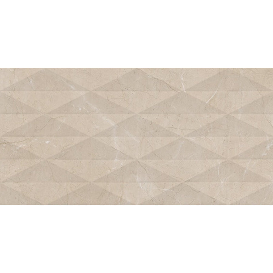 Daltile Perpetuo 12" x 24" Geometric Elegant Beige