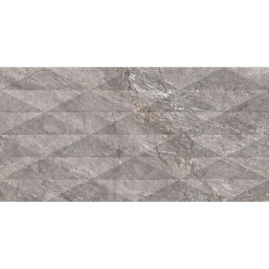 Daltile Perpetuo 12" x 24" Geometric Eternal Grey