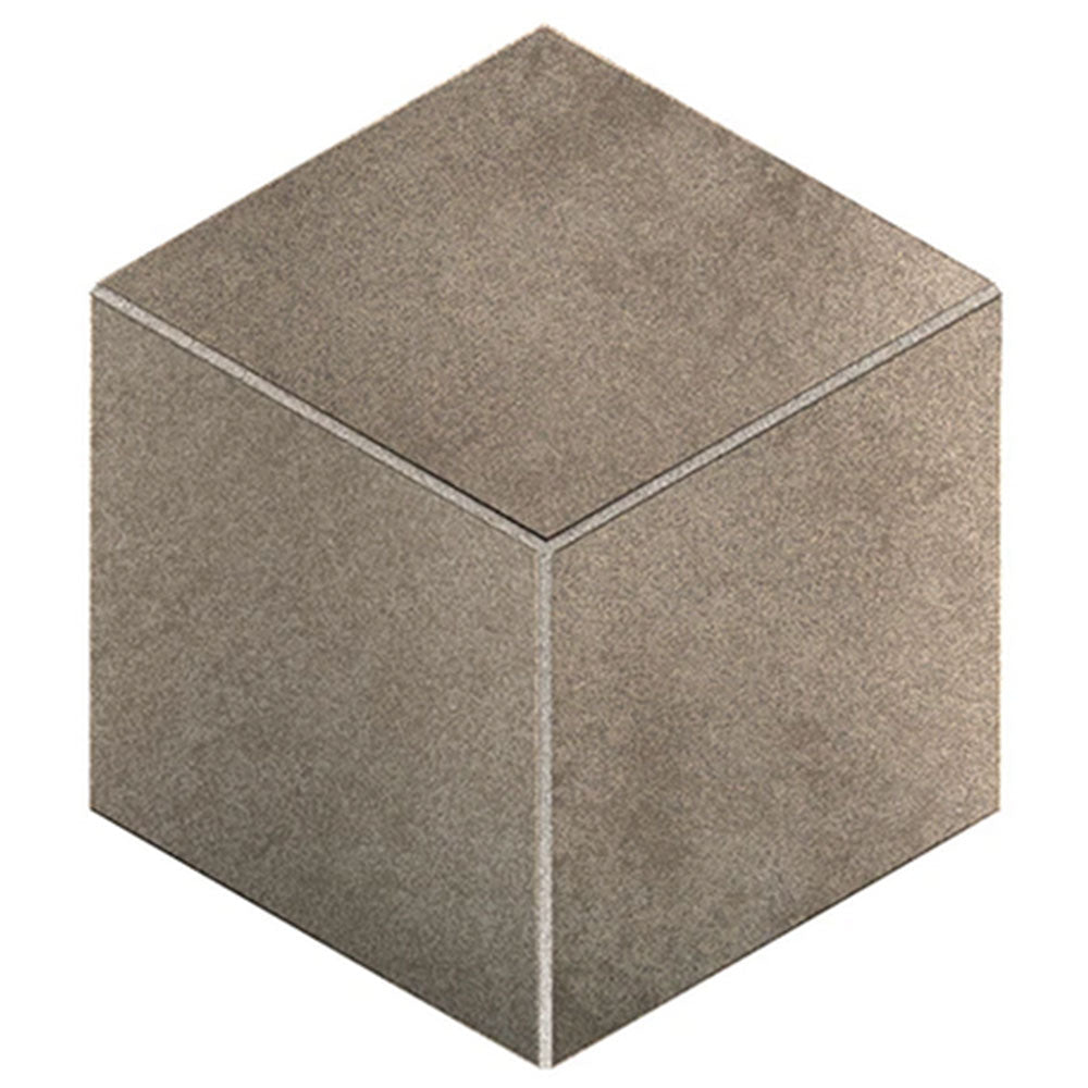 Daltile Emergent 12" x 12" 3D Cube Mosaic 12" x 12" Pewter