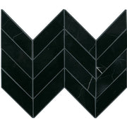 Daltile Pietra Divina 14" x 14" Chevron Nero Marquina