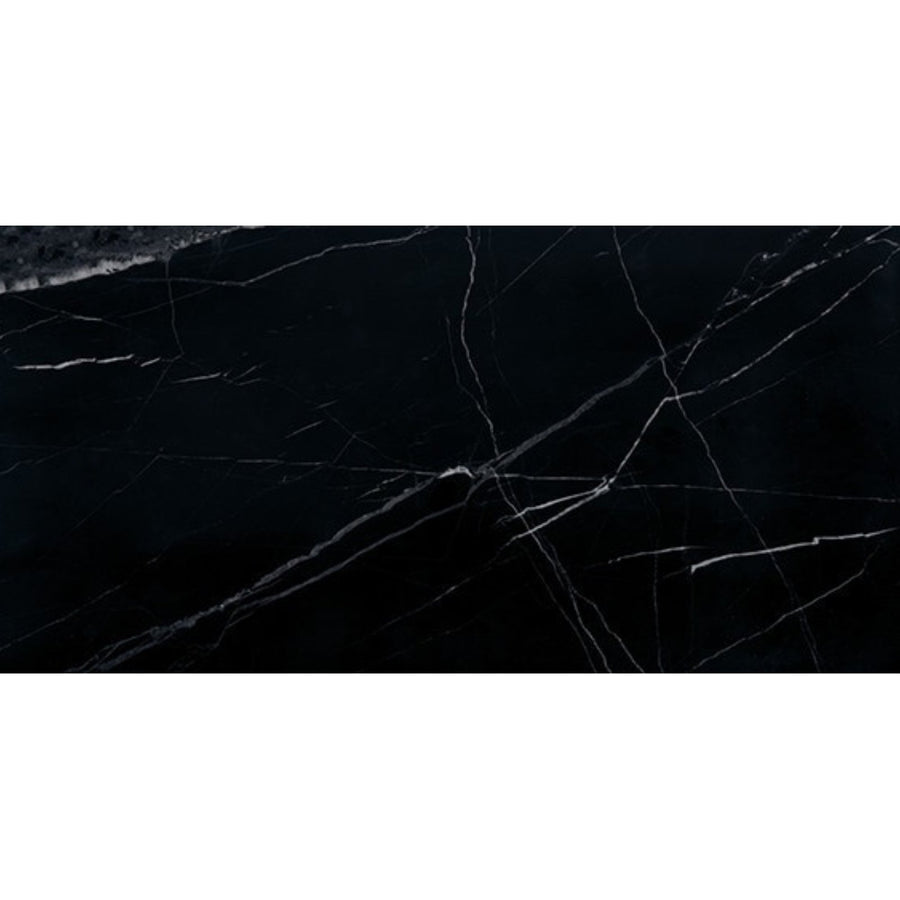 Daltile Pietra Divina 12" x 24" Polished Nero Marquina