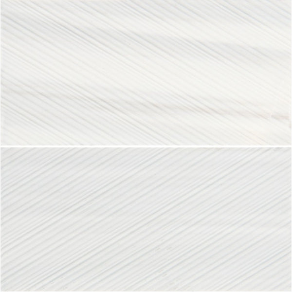 Daltile Pietra Divina 6" x 12" Bamboo Mosaic 12" x 12" Calacatta Dolomiti
