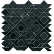 Daltile Pietra Divina 13" x 14" Framework Nero Marquina