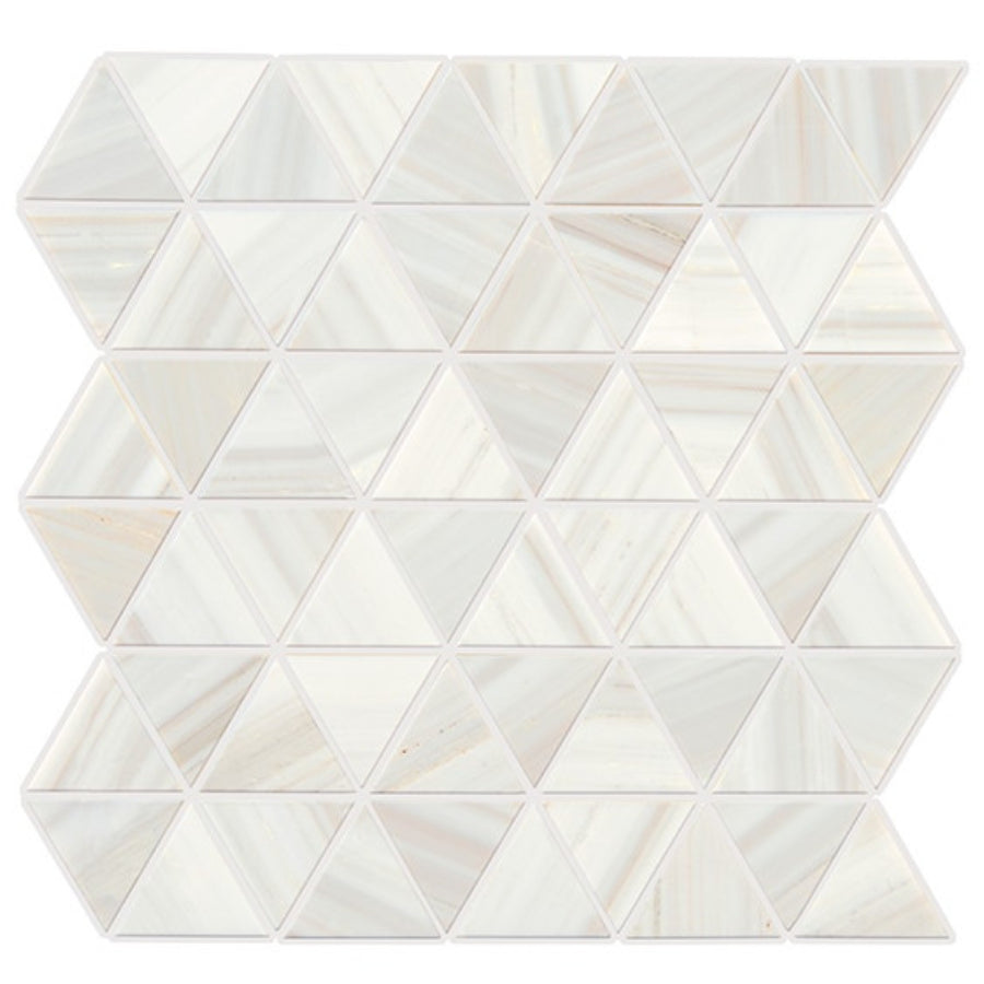 Daltile Pietra Divina 2" Triangle Mosaic 12" x 12" Calacatta Dolomiti