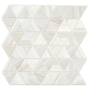 Daltile Pietra Divina 2" Triangle Mosaic 12" x 12" Calacatta Dolomiti