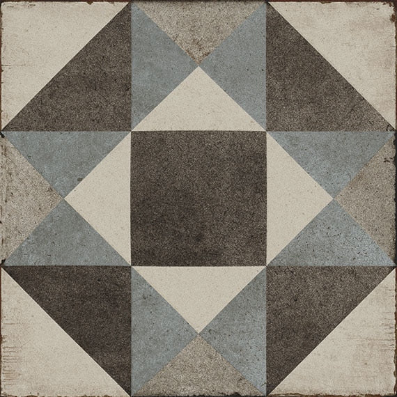 Daltile Quartetto 8" x 8" Deco Cool Figura