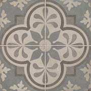 Daltile Quartetto 8" x 8" Deco Cool Grande Fiore