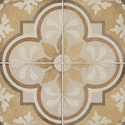Daltile Quartetto 8" x 8" Deco Warm Grande Fiore