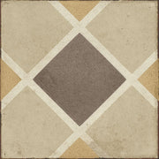 Daltile Quartetto 8" x 8" Deco Warm Rombo