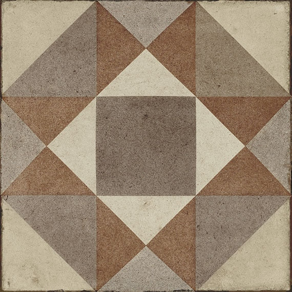Daltile Quartetto 8" x 8" Deco Warm Figura