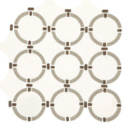 Daltile Raine 14" x 12" Linked Ring Stratus White Bld