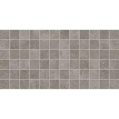 Daltile Reminiscent 2" x 2" Straight Joint Mosaic 12" x 24" Reclaimed Gray