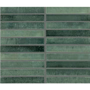 Daltile Miramo 1" x 6" Straight Joint Mosaic 12" x 10" Reef