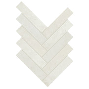 Daltile Rekindle 2" x 6" Herringbone Mosaic 7" x 4" White