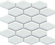 Emser Reward 10"x11" Hexagon Mosaic 2"x4" Polished White