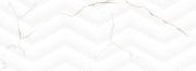 Emser Sculpture 13"x36" Polished Chevron White