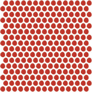 Daltile Color Wheel Mosaic 13'' x 11'' Penny Glossy Currant