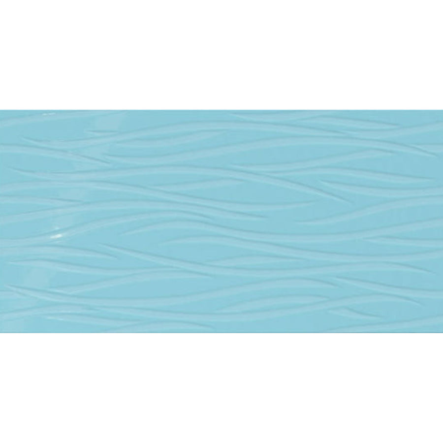 Daltile Showscape 12" x 24" Brushstroke Crisp Blue