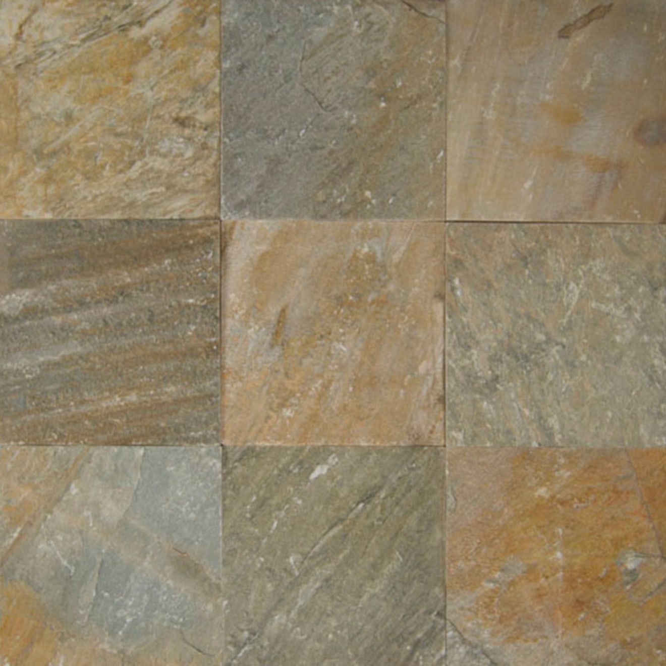 Bedrosians Slate 12" x 12" Gauged Amber Gold