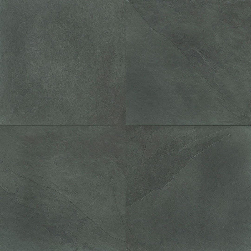MS International Slate And Quartzite 24" x 24" Gauged Montauk Blue