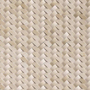 MS International Natural Stone Marble 12" x 12" Herringbone 1" x 2" Mosaic Crema Arched