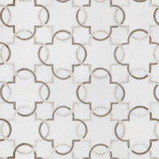 MS International Natural Stone Marble 12" x 12" Polished Bianco Quatrefoil