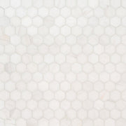 MS International Natural Stone Marble 12" x 12" Hexagon 2" Mosaic Bianco Dolomite