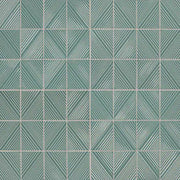 Daltile Revalia Remix 3" x 4" Structural Mosaic 12" x 16" Sage Green