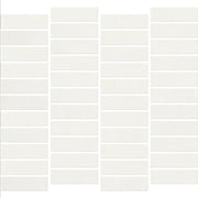 Daltile Rigid Clay 1" x 3" Off Set Mosaic 12" x 12" Salt
