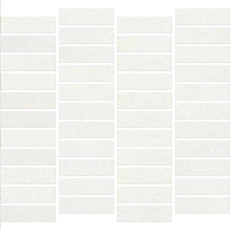 Daltile Rigid Clay 1" x 3" Off Set Mosaic 12" x 12" Salt