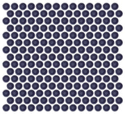 Emser Savvy 11"x12" Penny Round Mosaic 1"x1" Polished Navy