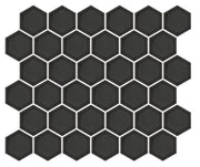 Emser Savvy 11"x12" Hexagon Mosaic 2"x2" Polished Pewter