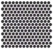 Emser Savvy 11"x12" Penny Round Mosaic 1"x1" Polished Pewter