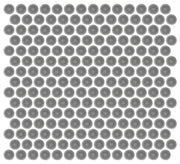 Emser Savvy 11"x12" Penny Round Mosaic 1"x1" Polished Silver