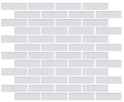 Emser Savvy 11"x12" Off-set Mosaic 1"x3" Polished White