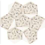 Daltile Pebble Oasis 12" x 10" Tri-Hex Pebble Seashell