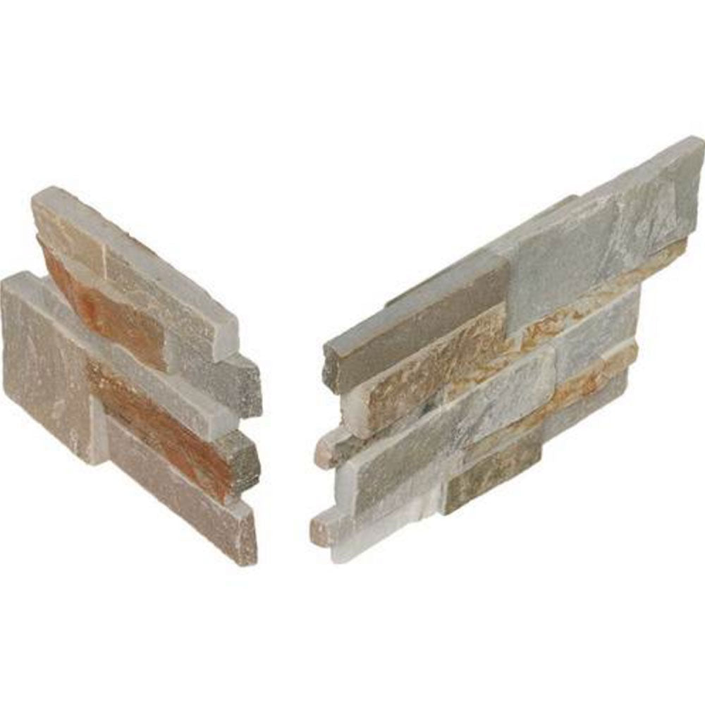 Daltile Stacked Stone 6" x 24" Corner Shanghai Rust