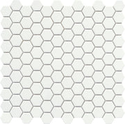 Emser Source 11"x11" Hexagon Mosaic 1"x1" Pure White