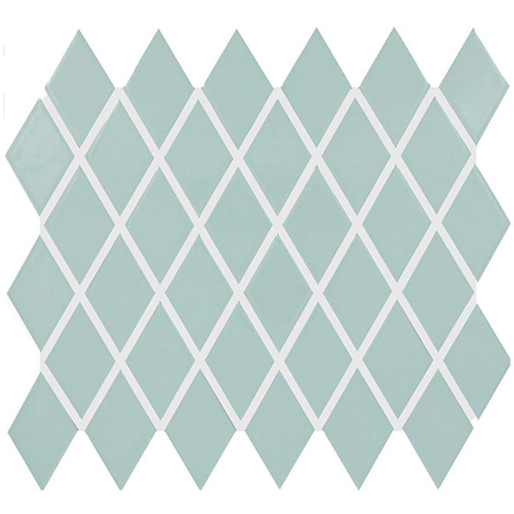 Daltile Color Wheel Retro 2" x 3" Harlequin Mosaic 12" x 13" Glossy Spa
