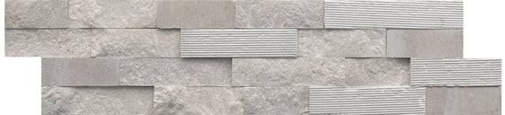 Emser Structure 6" X 24" Stacked Ledger Corner 3D Blue