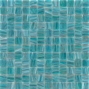 Emser Swirl 12"x12" Mosaic 1"x1" Polished Teal