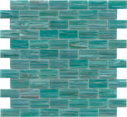 Emser Swirl 12"x12" Mosaic 1"x2" Polished Teal