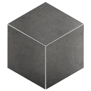 Daltile Emergent 12" x 12" 3D Cube Mosaic 12" x 12" Titanium