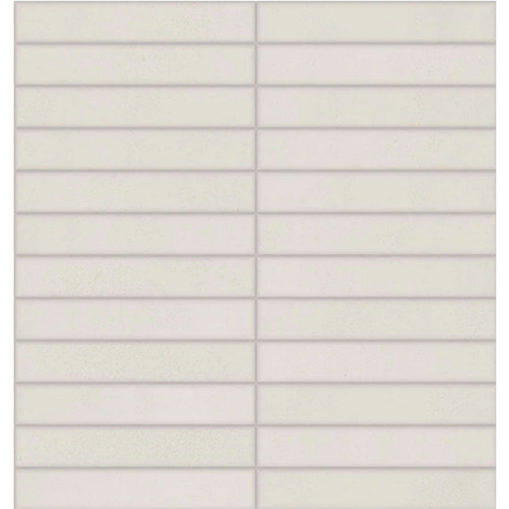 Daltile Synchronic 1" x 6" Straight Joint Mosaic 12" x 12" White