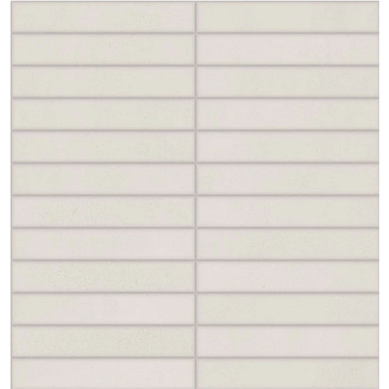 Daltile Synchronic 1" x 6" Straight Joint Mosaic 12" x 12" White
