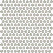 Daltile Color Wheel Mosaic 13'' x 11'' Penny Glossy Desert Gray