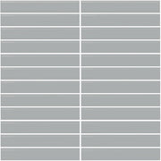 Daltile Color Wheel Mosaic 1'' x 6'' Straight 12'' x 10'' Glossy Desert Gray