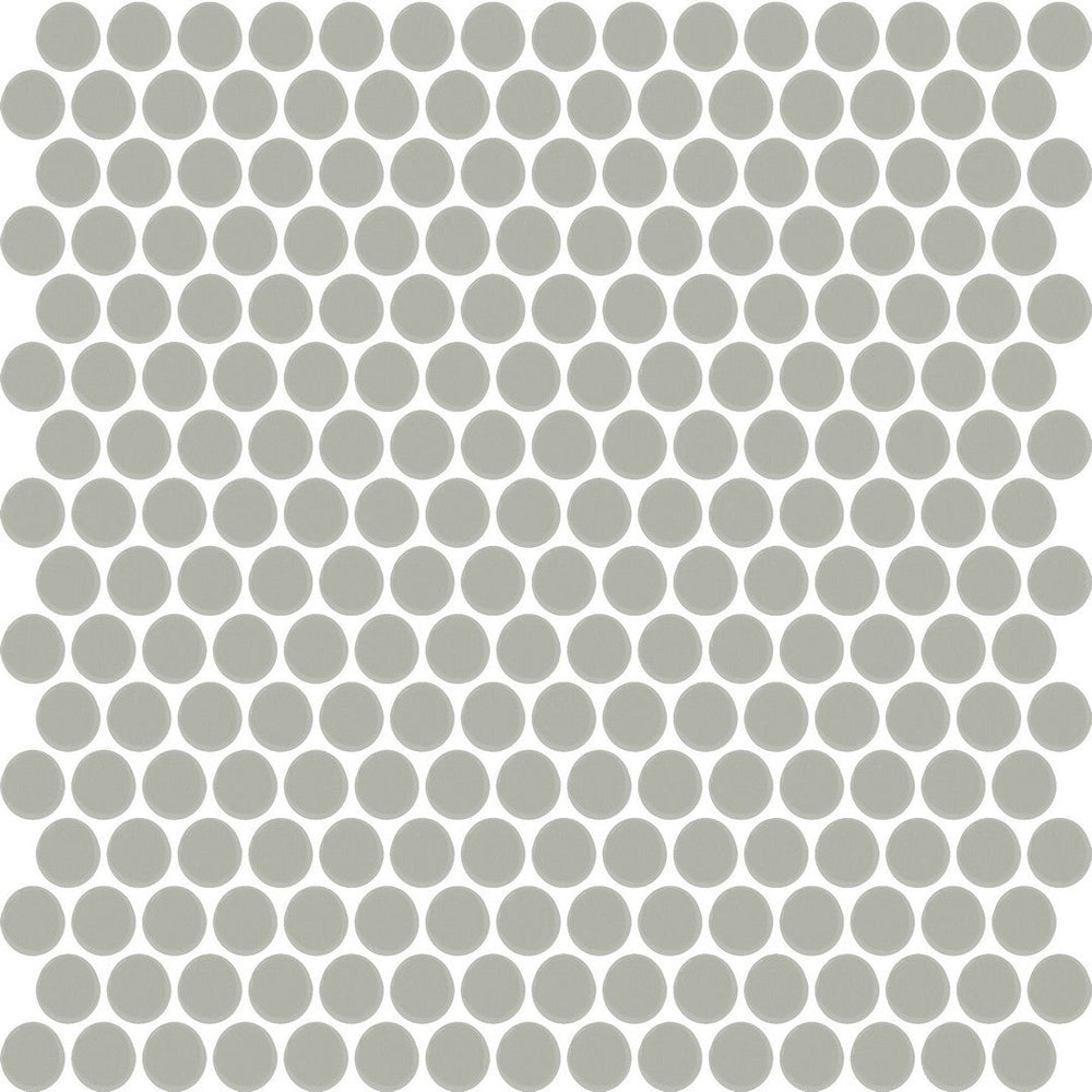 Daltile Color Wheel Mosaic 13'' x 11'' Penny Matte Matte Desert Gray